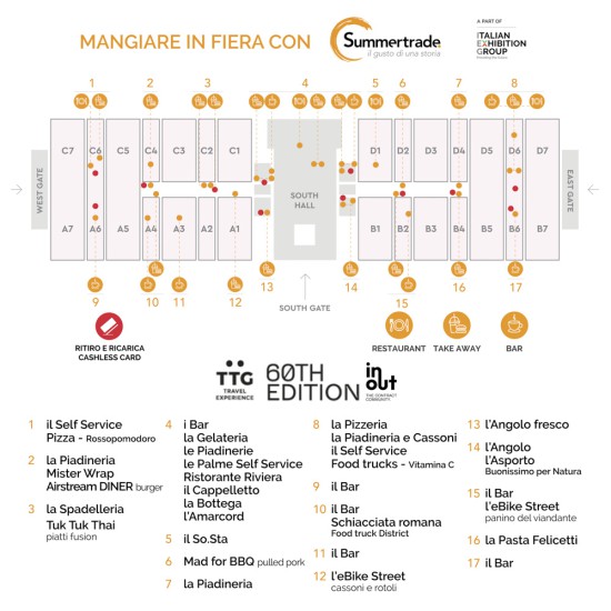 Mangiare in Fiera per TTG e IN&OUT 2023 